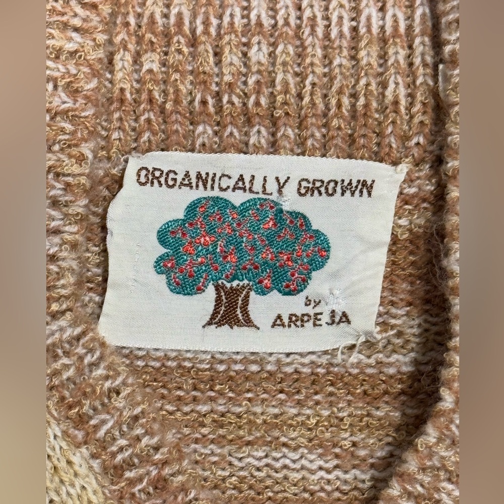 Vintage Arpeja Organically Grown Kids L Sweater Vest 70’s - Picture 2 of 5
